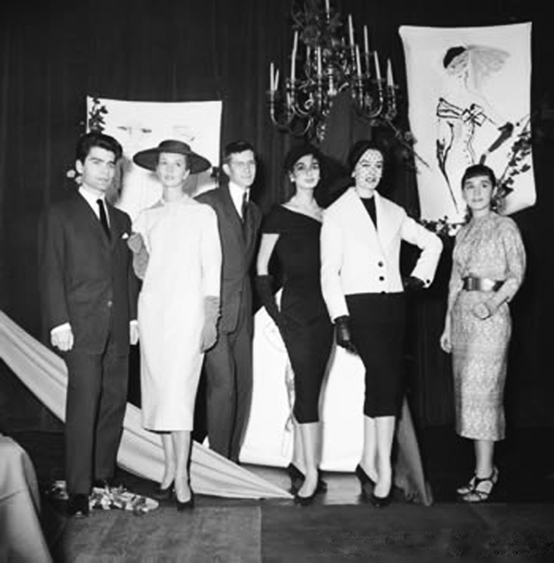 13_Young Karl Lagerfeld and Yves Saint Laurent Winning the Wool Secretariat Design Award in 1954 - See more at httpmaosuit.comindustry-eventswoolmark-prize-chinaattachmenturl-2#sthash.IgUWRH0f.dpuf