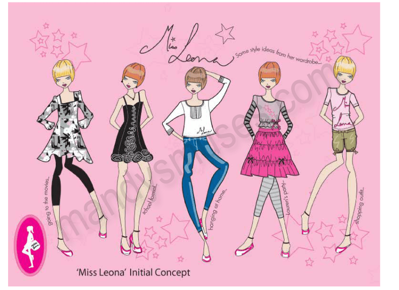 Miss Leona for illustration page