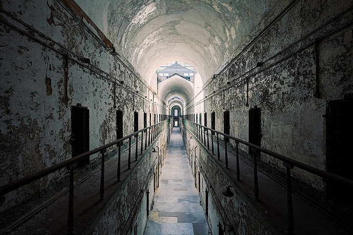 Cell block, Penitentiary, Pennsylvania